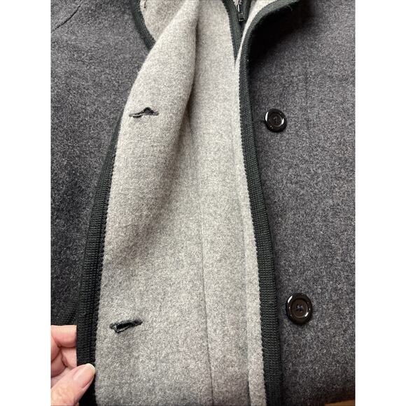 ESKA Internationale Dark Gray Wool Coat Women’s Size 14 Vintage - Picture 6 of 9